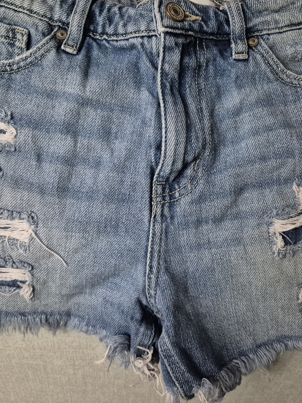 Kancan  Light Wash Denim shorts - Light Blue - Picture 2 of 5